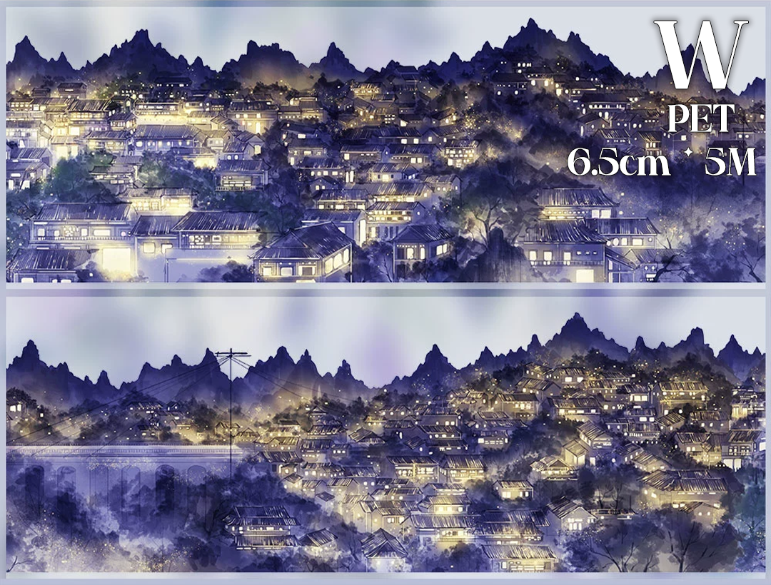 【ZERO】About Night Landscaping Tape(34 Styles)(Whole Roll Tape)