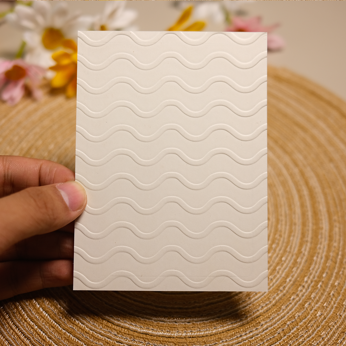 Wave Texture Plastic Embossing Folder