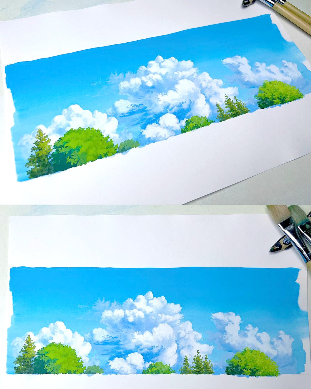 【MOOBOOM】Skies of Serenity Scenery Pre-cut Landscaping Tape