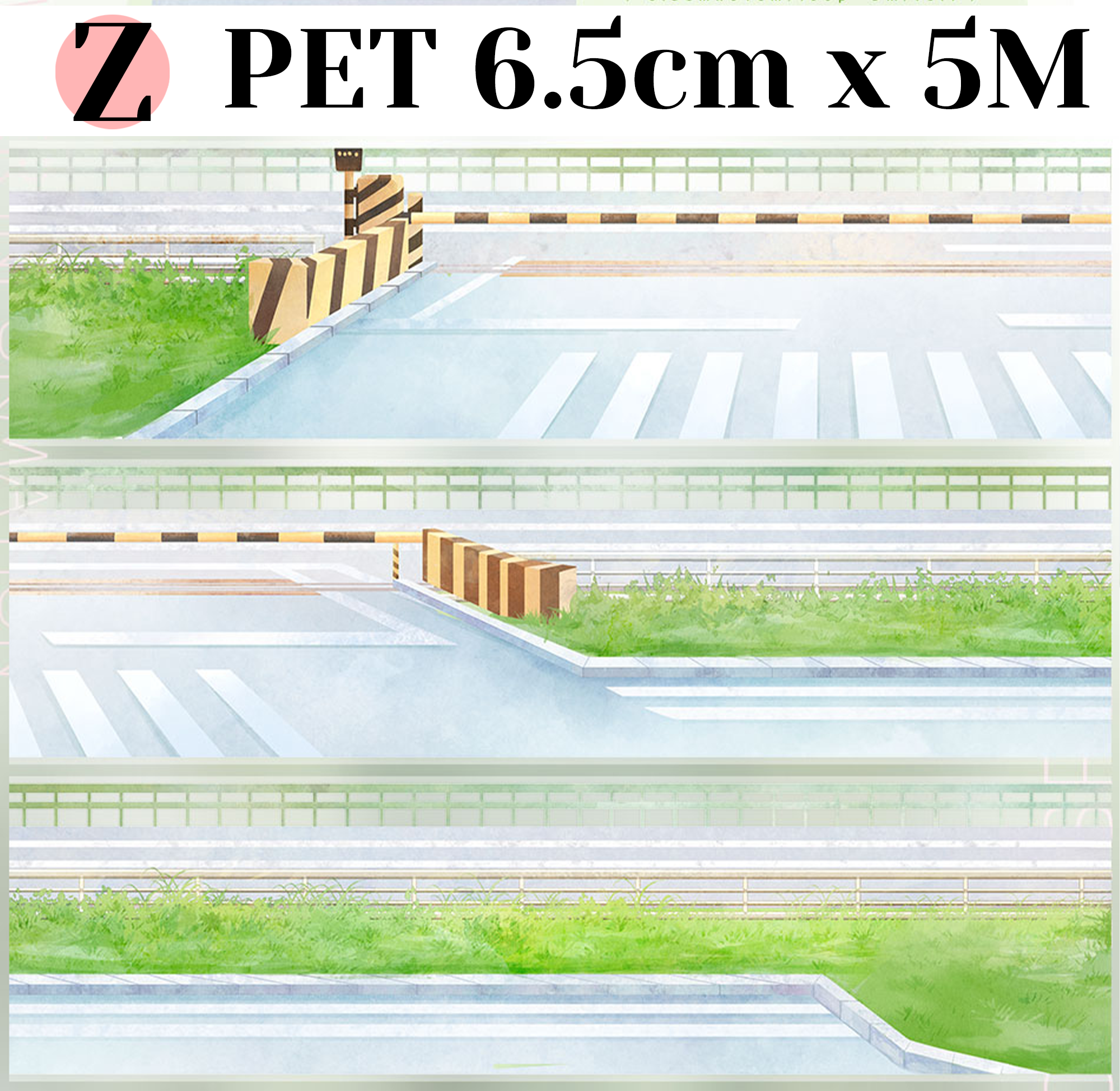 【ZERO】Roads/Walls/Floor/Steps Landscaping Tape (67 Styles) (Whole Roll Tape)