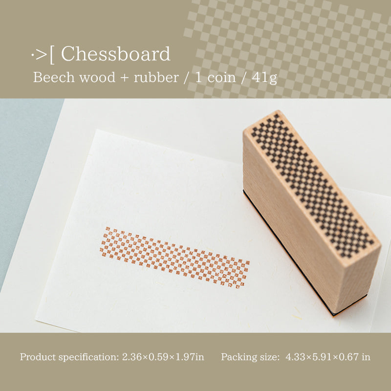 Basic Geometric Wooden Stamps