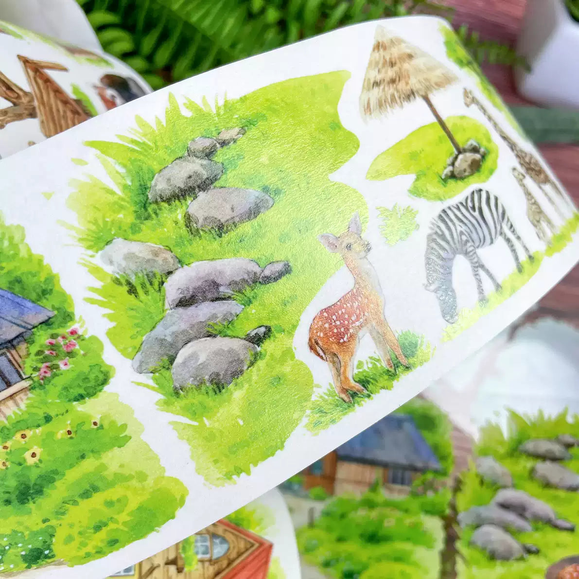 【NEW Studio】 Zoo Landscape Tape (7cm* 170cm)