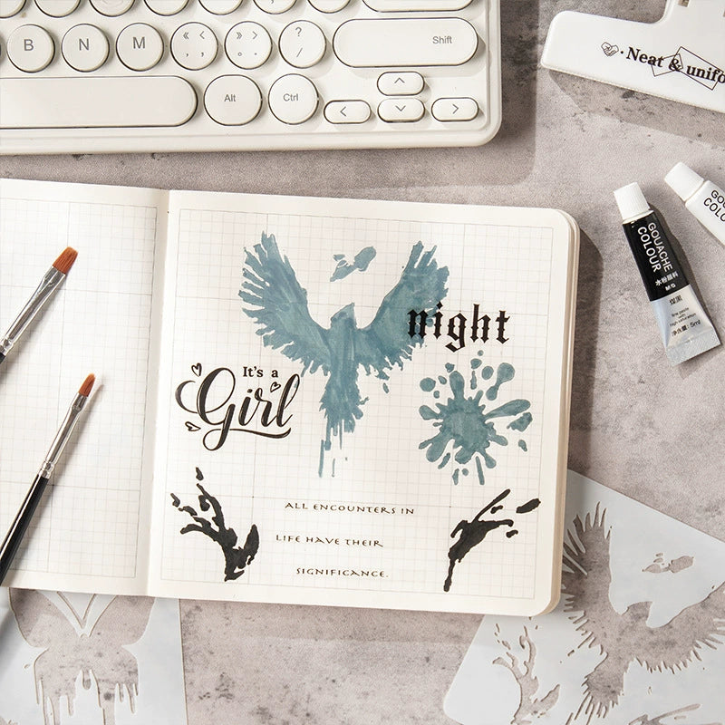 Square various patterns Mask Stencil