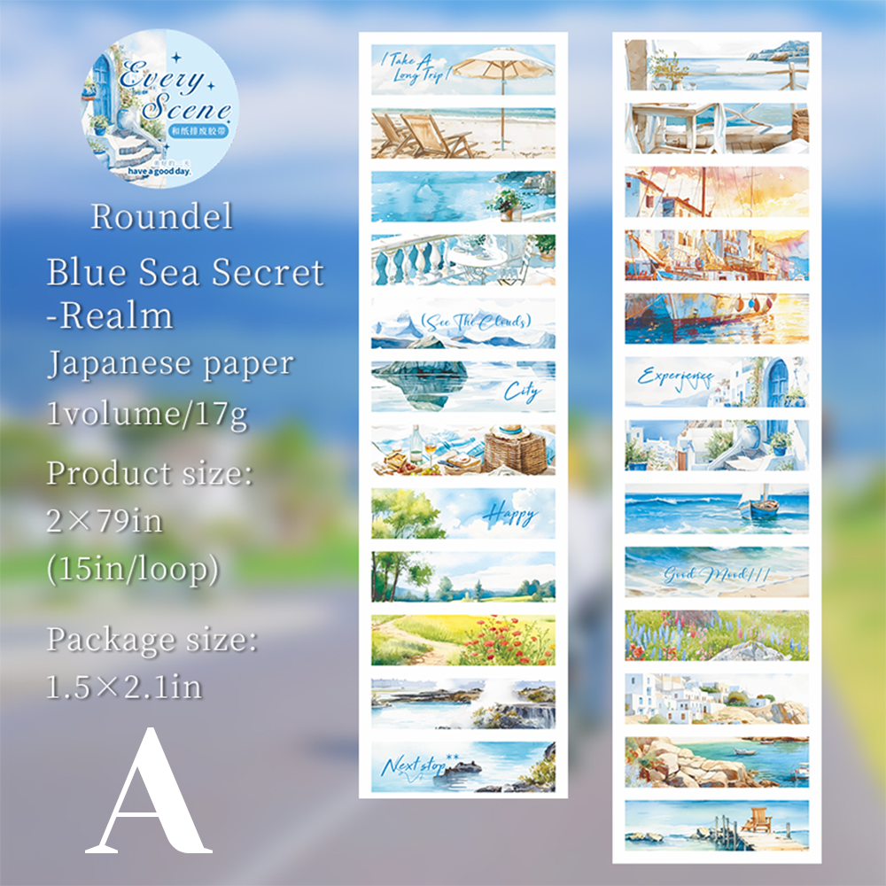 Every Scenery Pre-cut Washi Tape