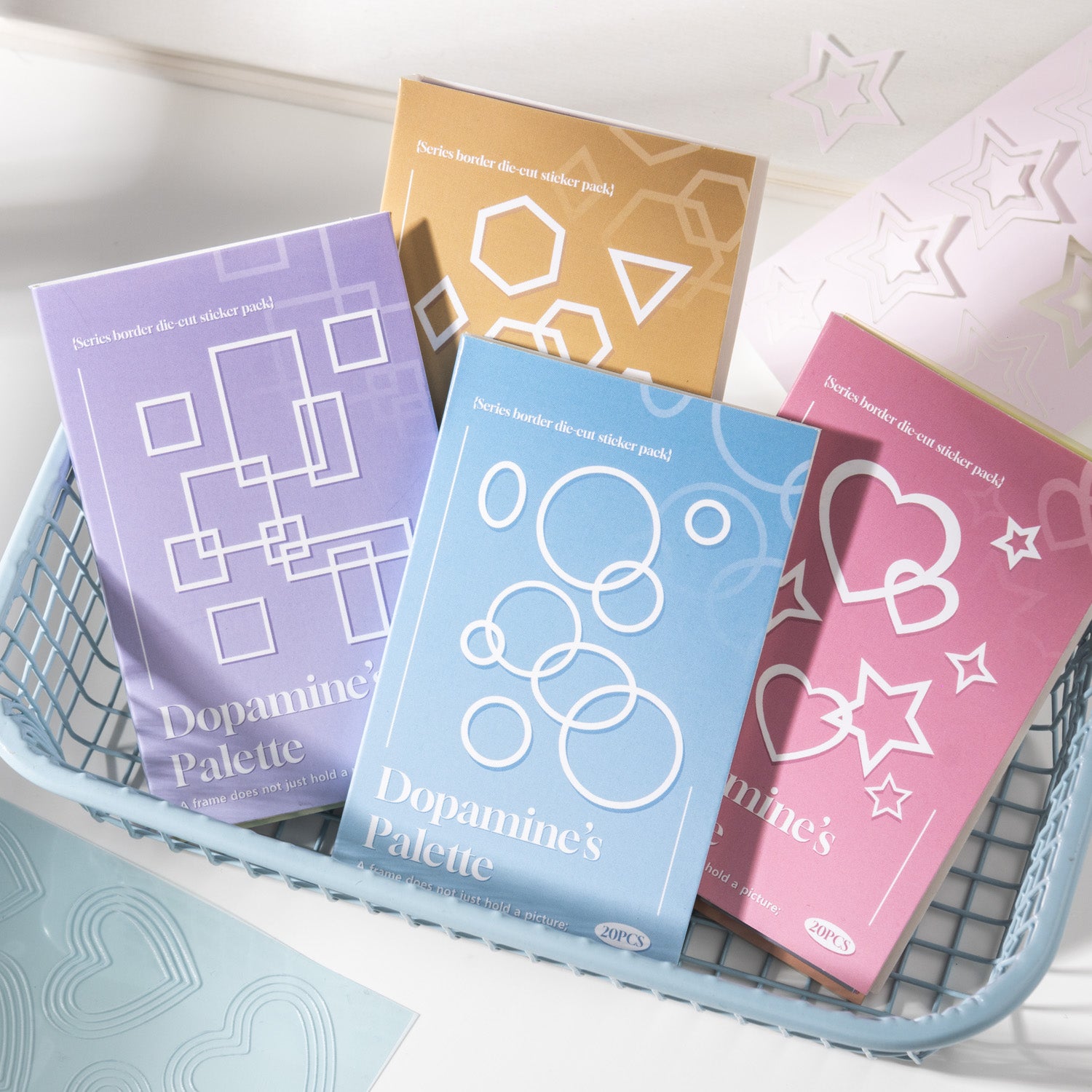 The Colors of Baudoin Border Lines Sticker