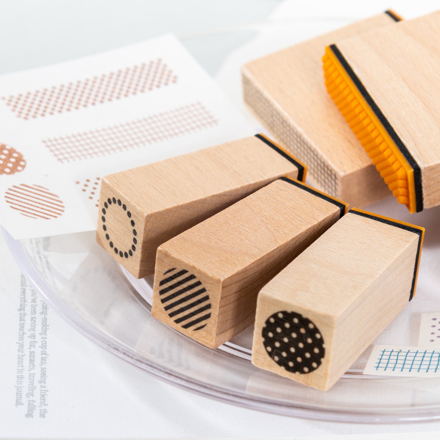 Basic Geometric Wooden Stamps