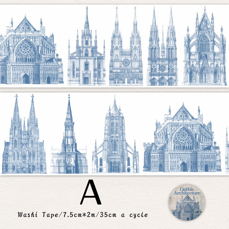 Court Architect Series coated paper Washi tape