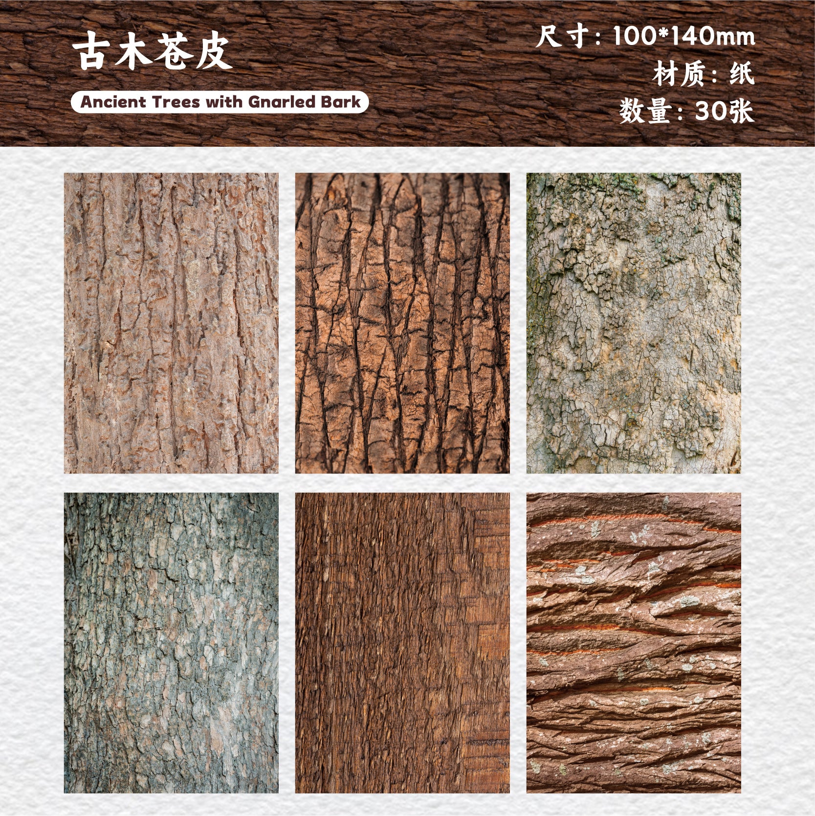 Vintage Trees Scrapbooking Paper