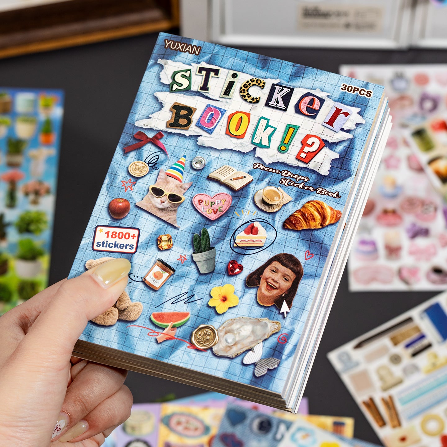 Vintage Everyday Objects Sticker Book