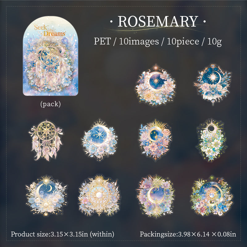 Glimmer of a Dream Starry Sky Theme PET Sticker