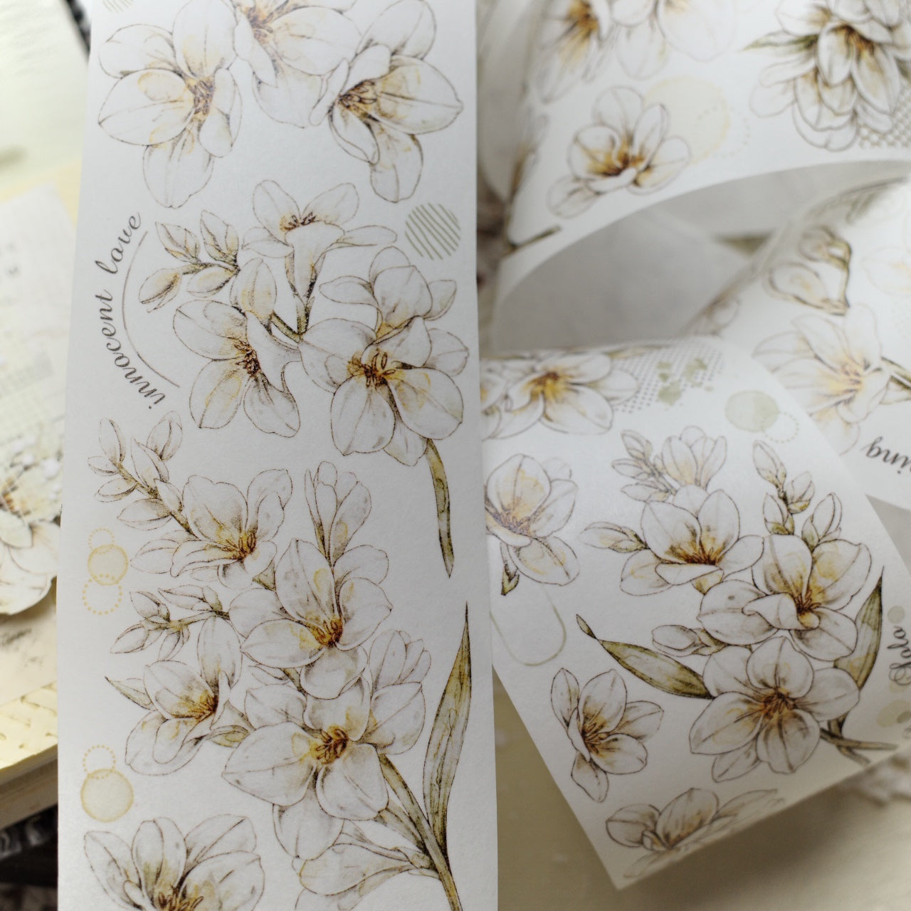 Freesia Flowers Tape (5.5cm*150cm)