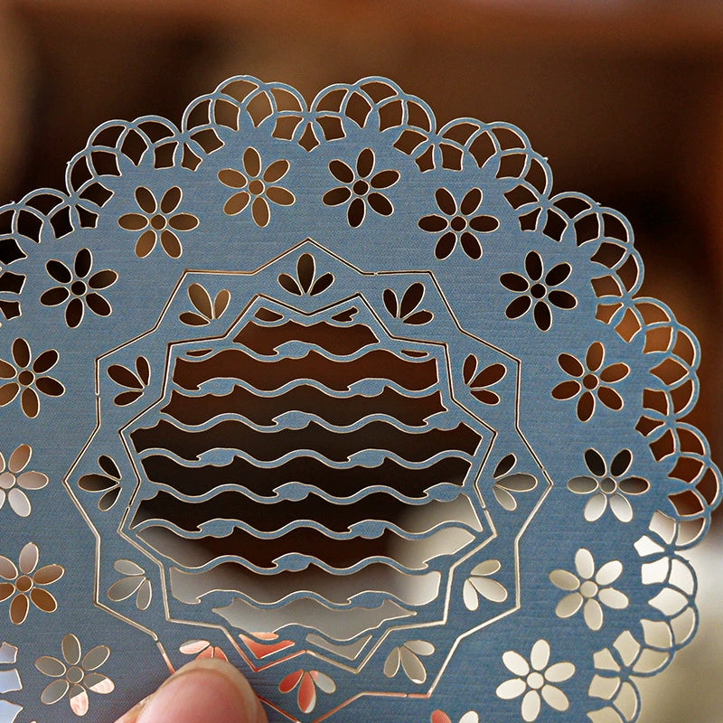 Lace-trimmed Vintage Letters Scrapbooking Paper