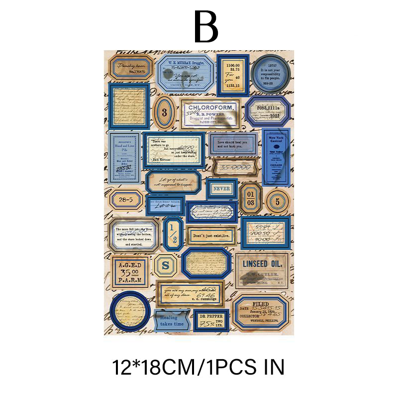 Bill collection series sticker