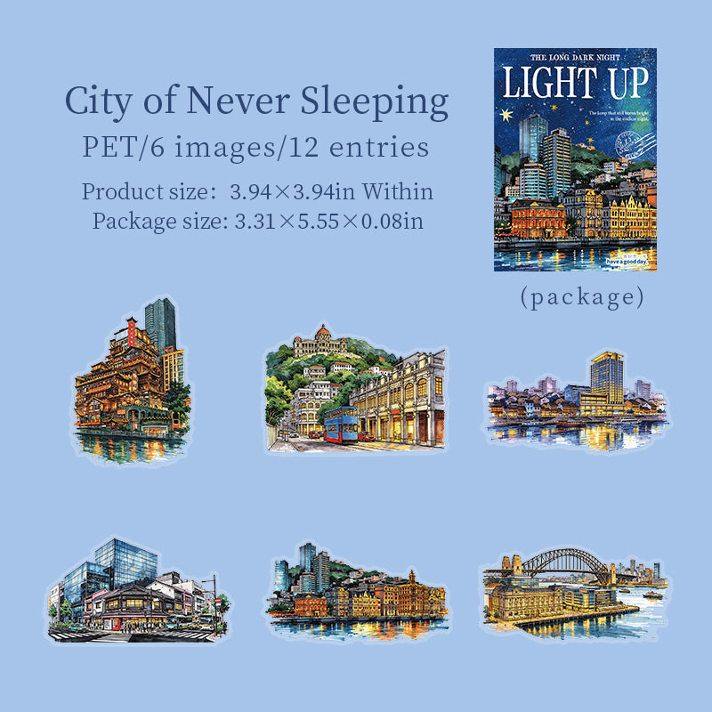 Light Up The Long Night Sticker For Scrapbooking and Journaling | MOOBOOM
