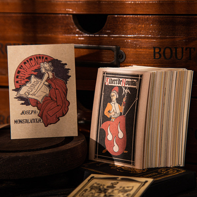 Old Library Vintage Bookplate Notes