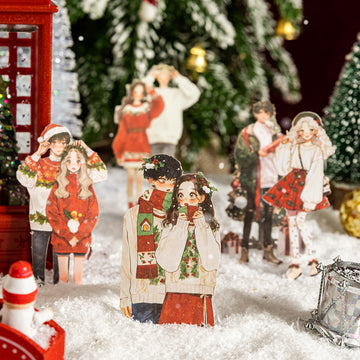 Magical Christmas Night Character PET Sticker