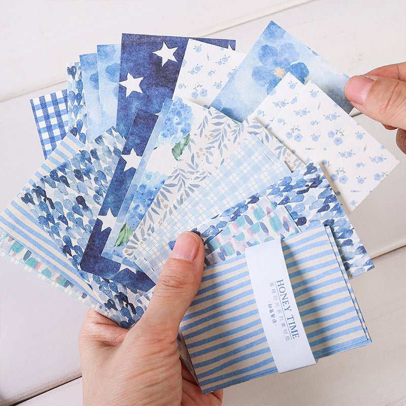 Plaid with Floral Print Scrapbooking Paper