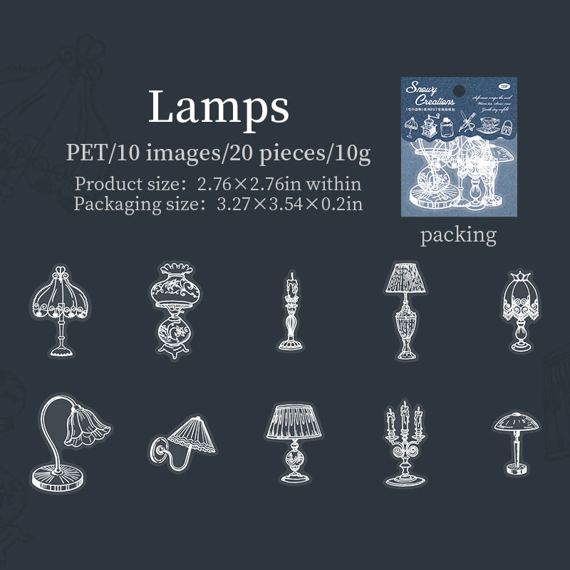 Snow-Creations series PET 3D foam stickers