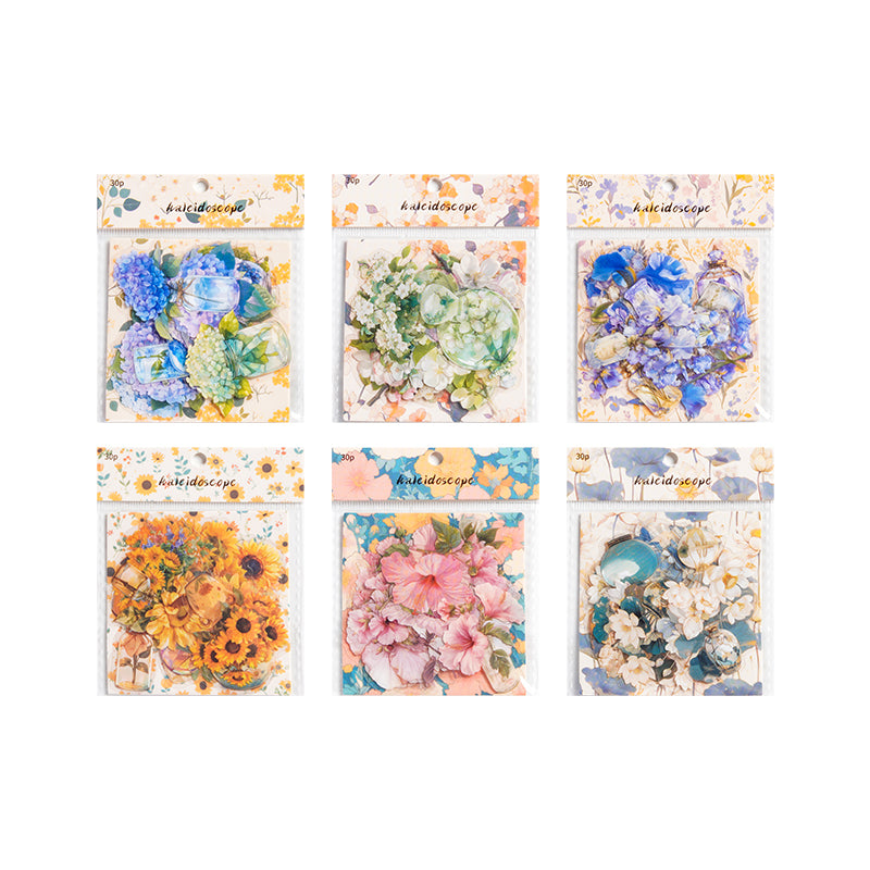 Kaleidoscope Series Flower Sticker