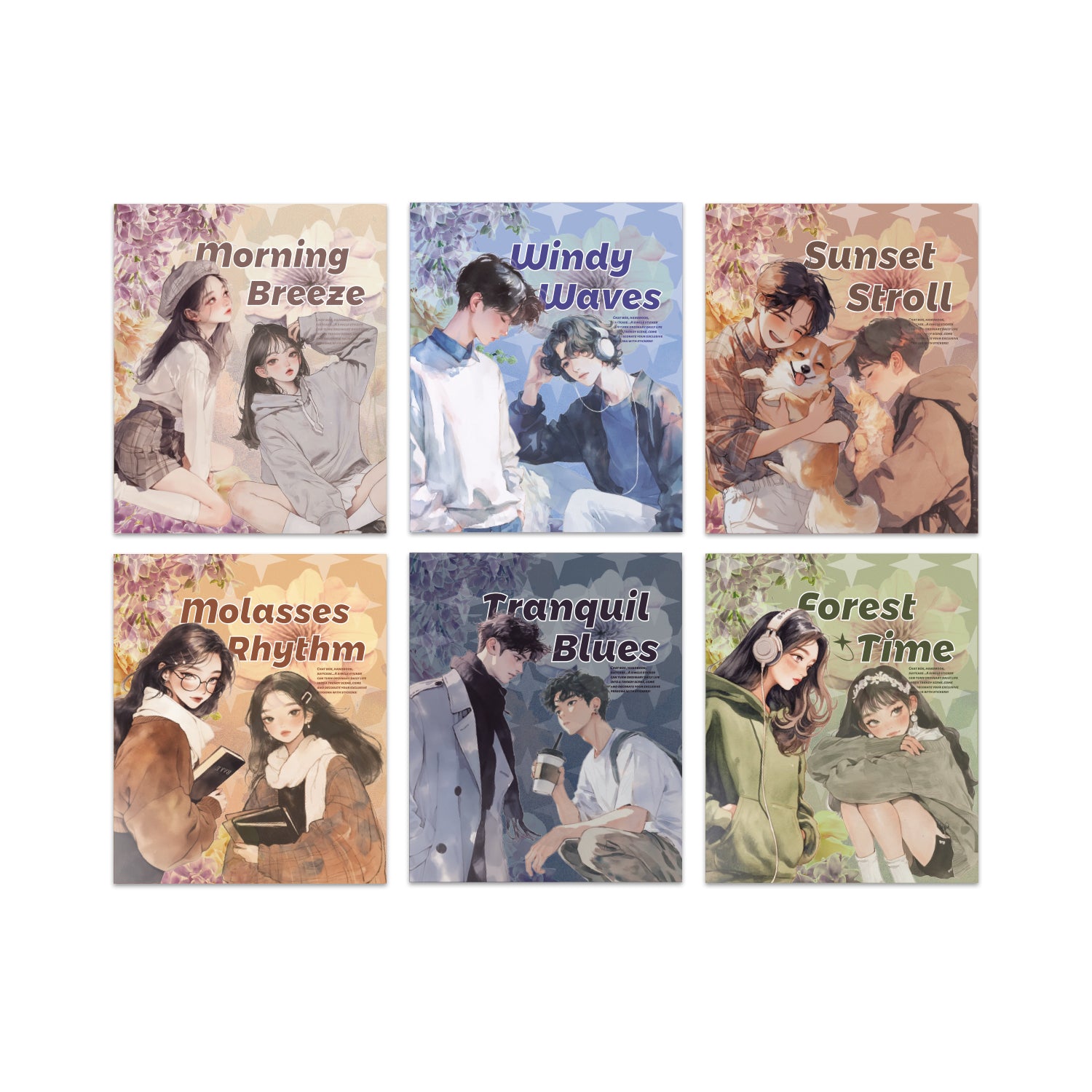 Fashion Character PET Stickers