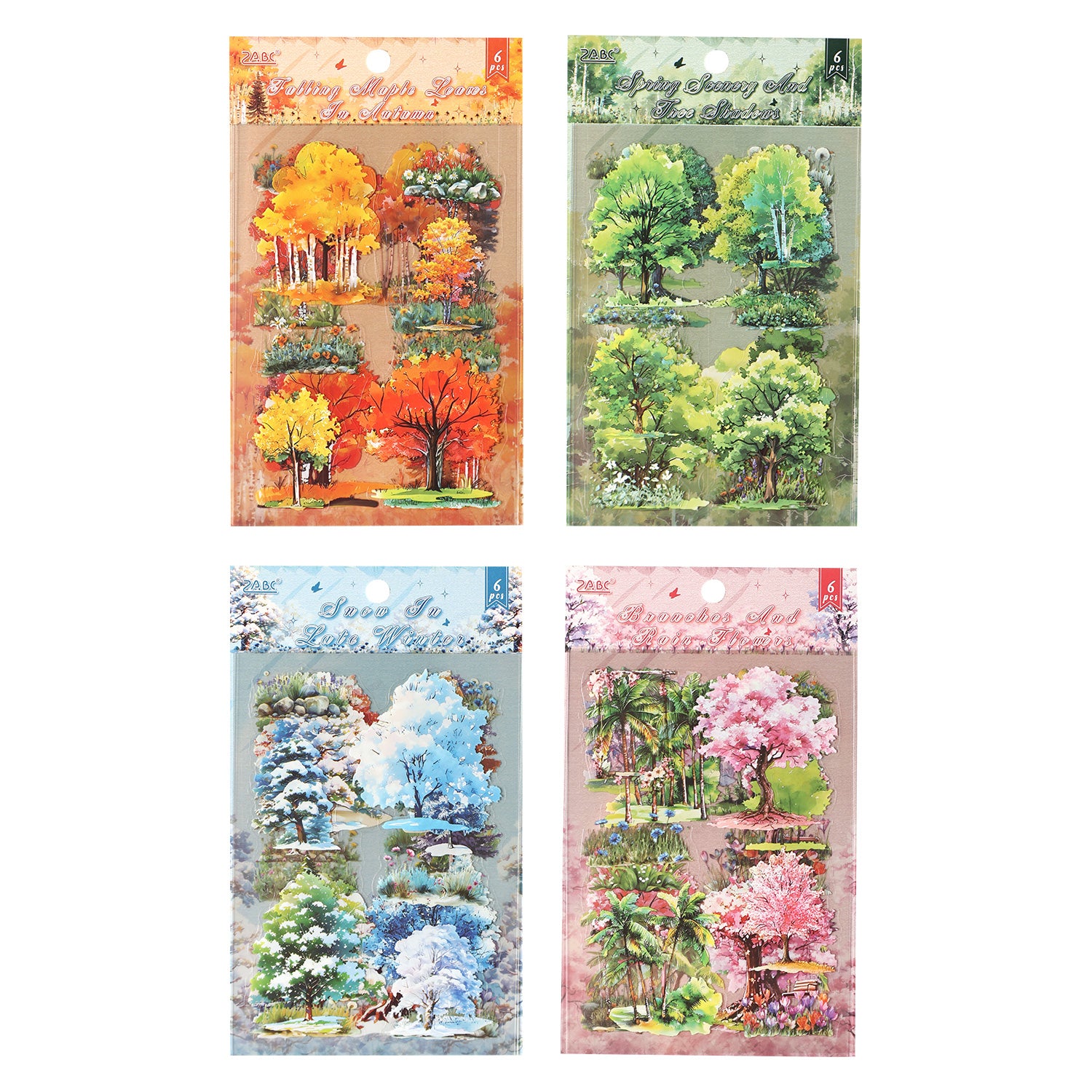 Four Seasons Forest PET Sticker