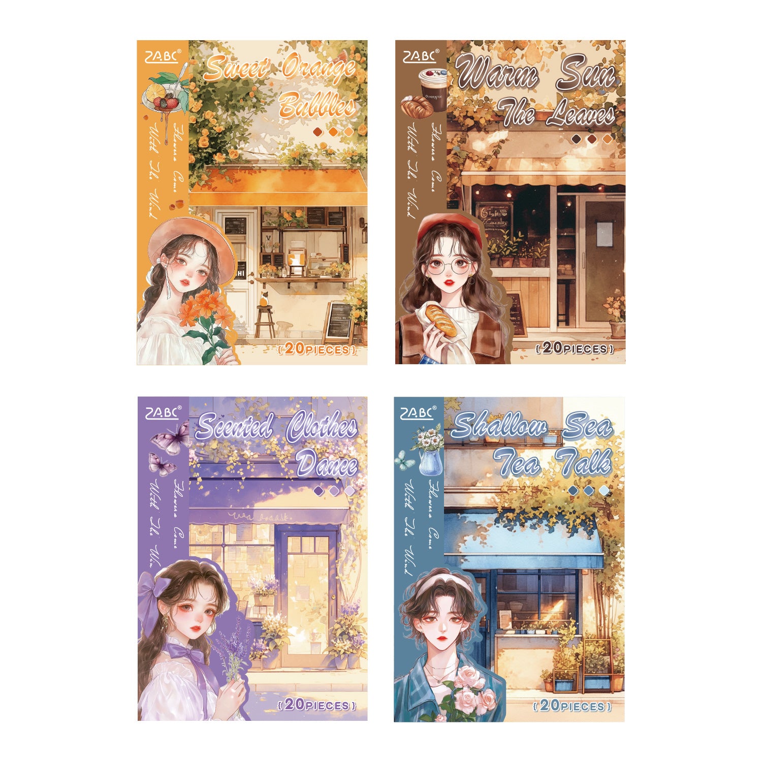 Flowers bring the wind Sticker Book