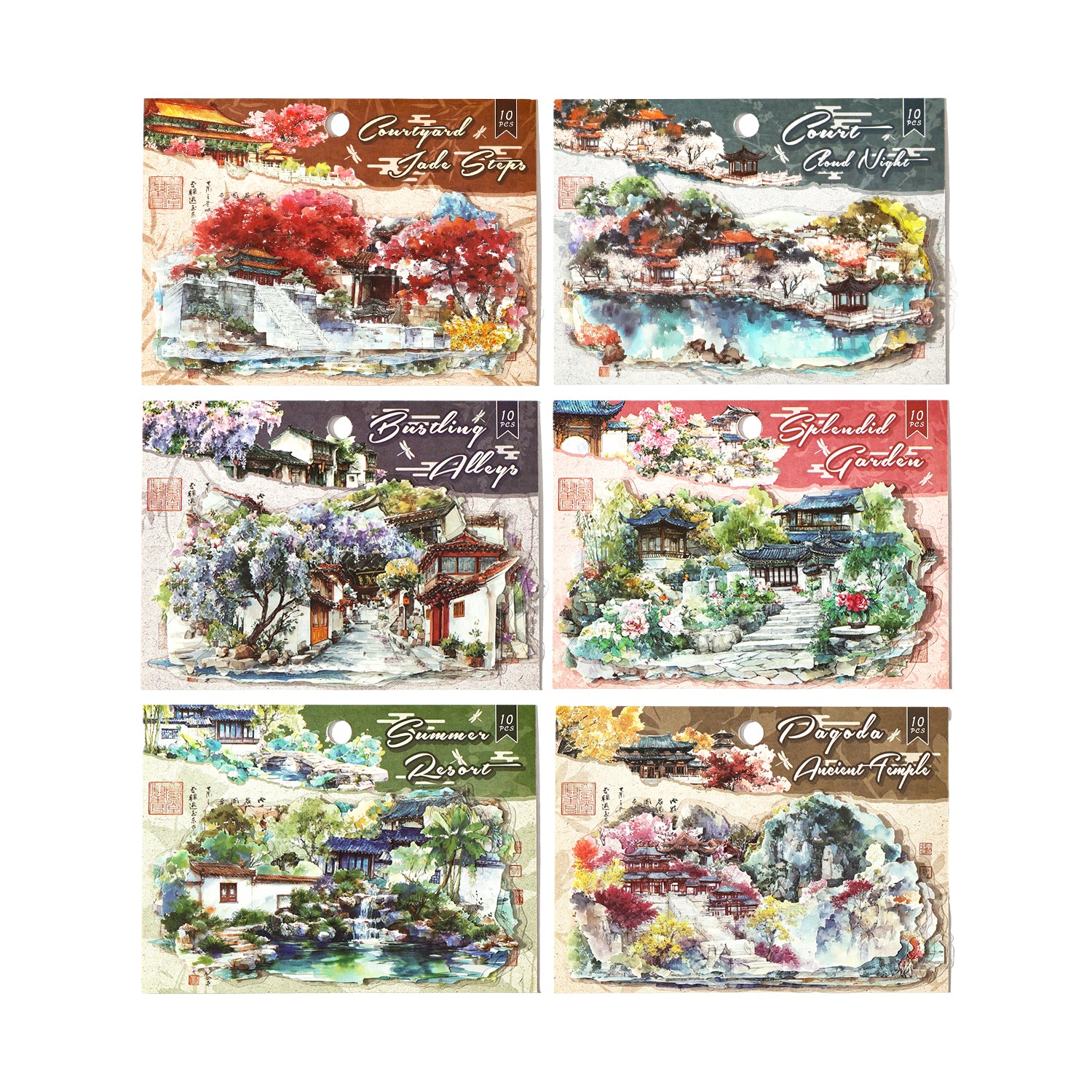 Cloud Court of Ten Provinces PET Sticker