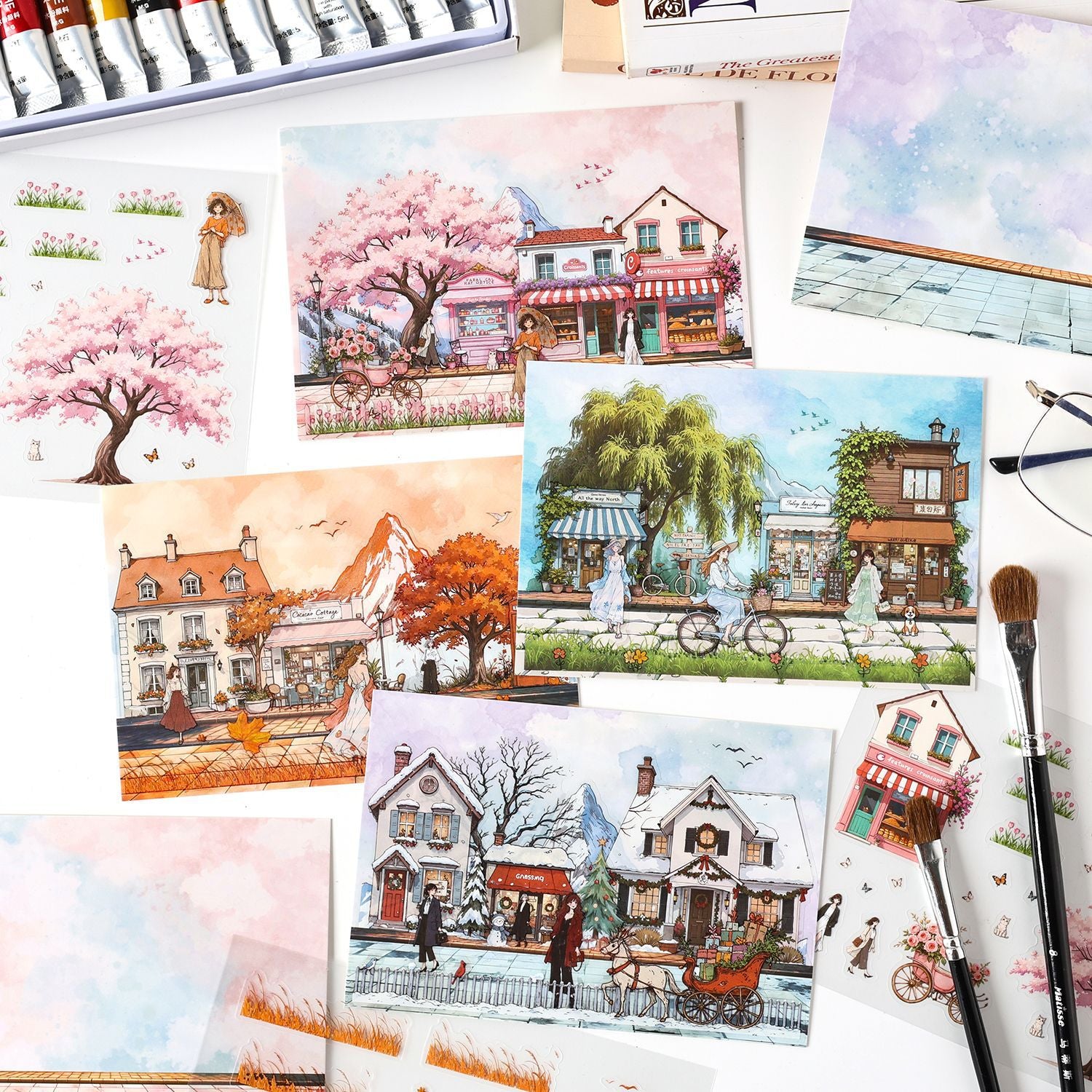 Changes of Seasons Landscaping Sticker