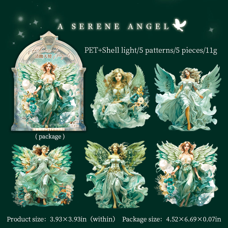 Angel Carol PET Sticker