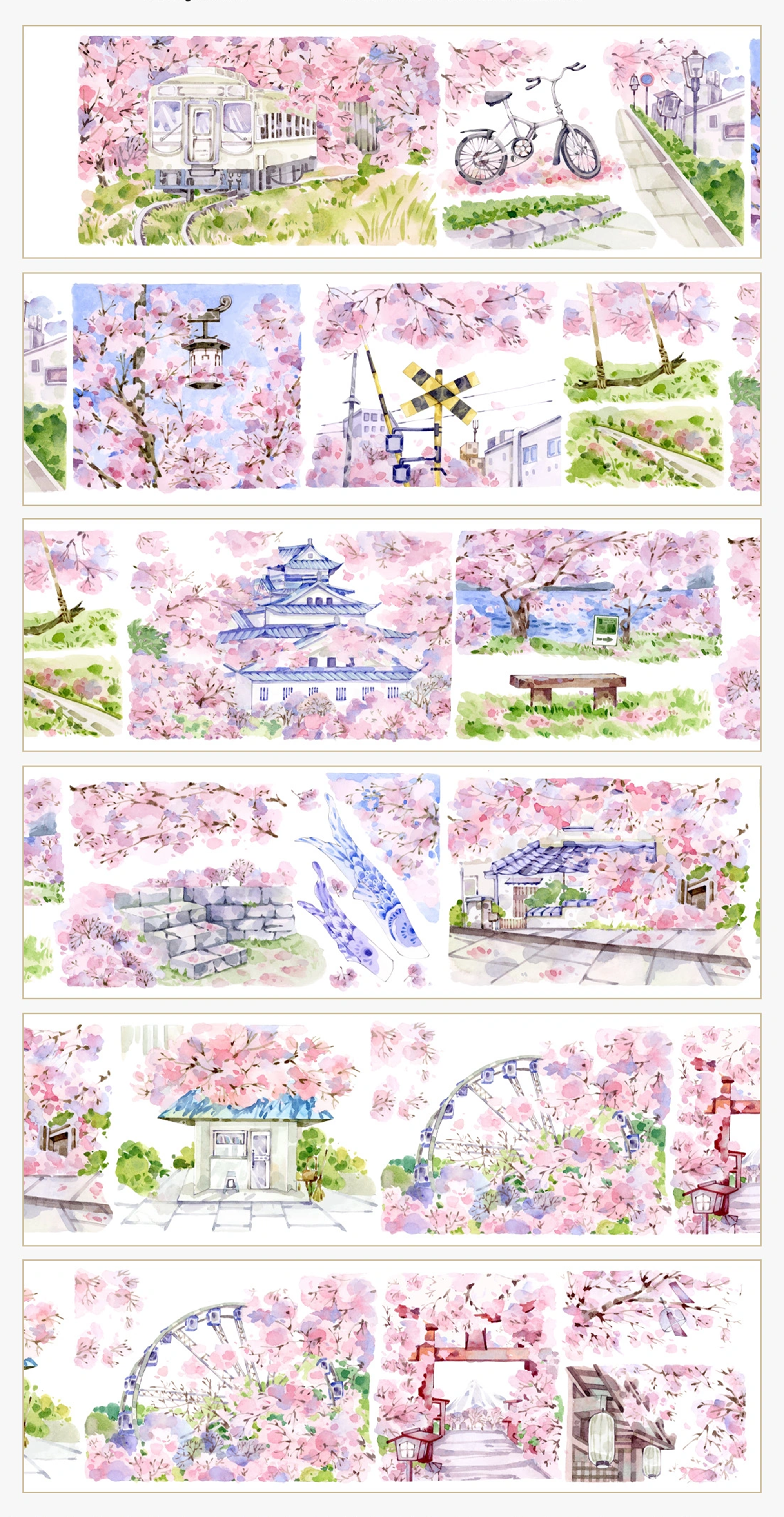 【MENU】The Land of Cherry Blossoms Landscaping Tape