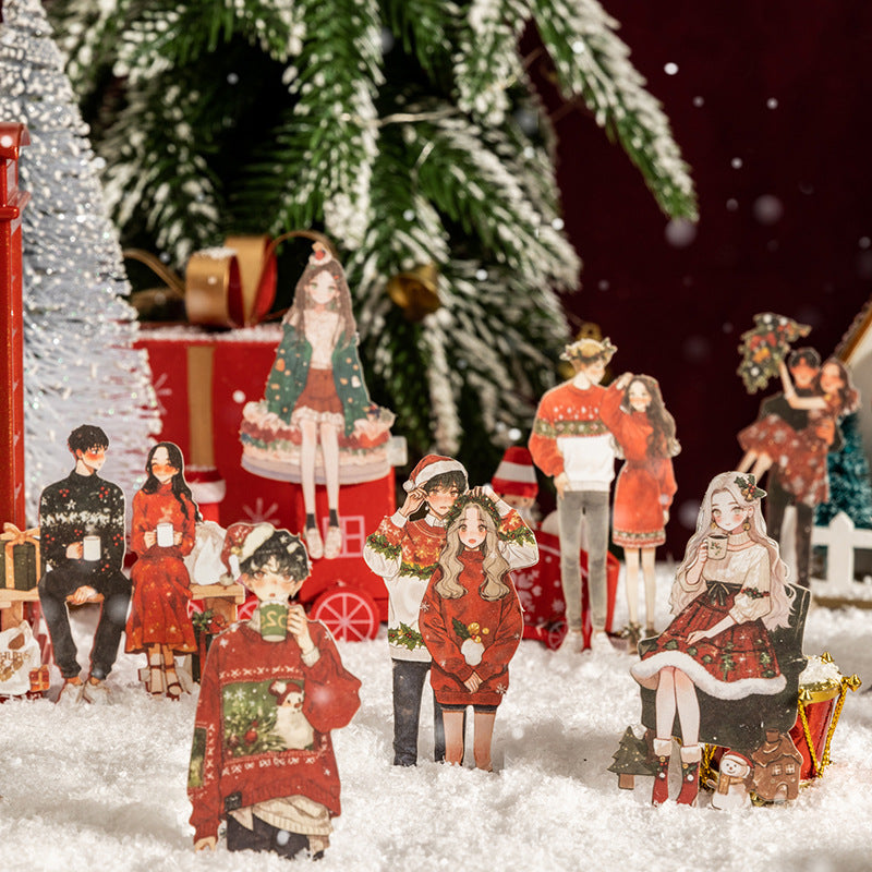 Magical Christmas Night Character PET Sticker