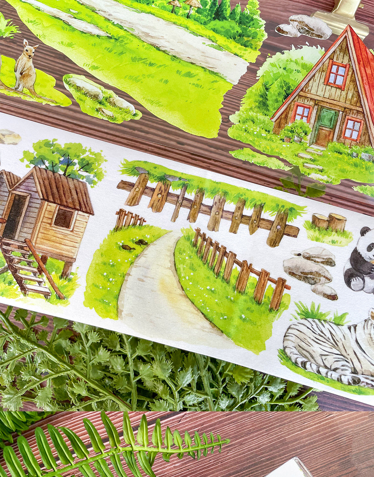 【NEW Studio】 Zoo Landscape Tape (7cm* 170cm)