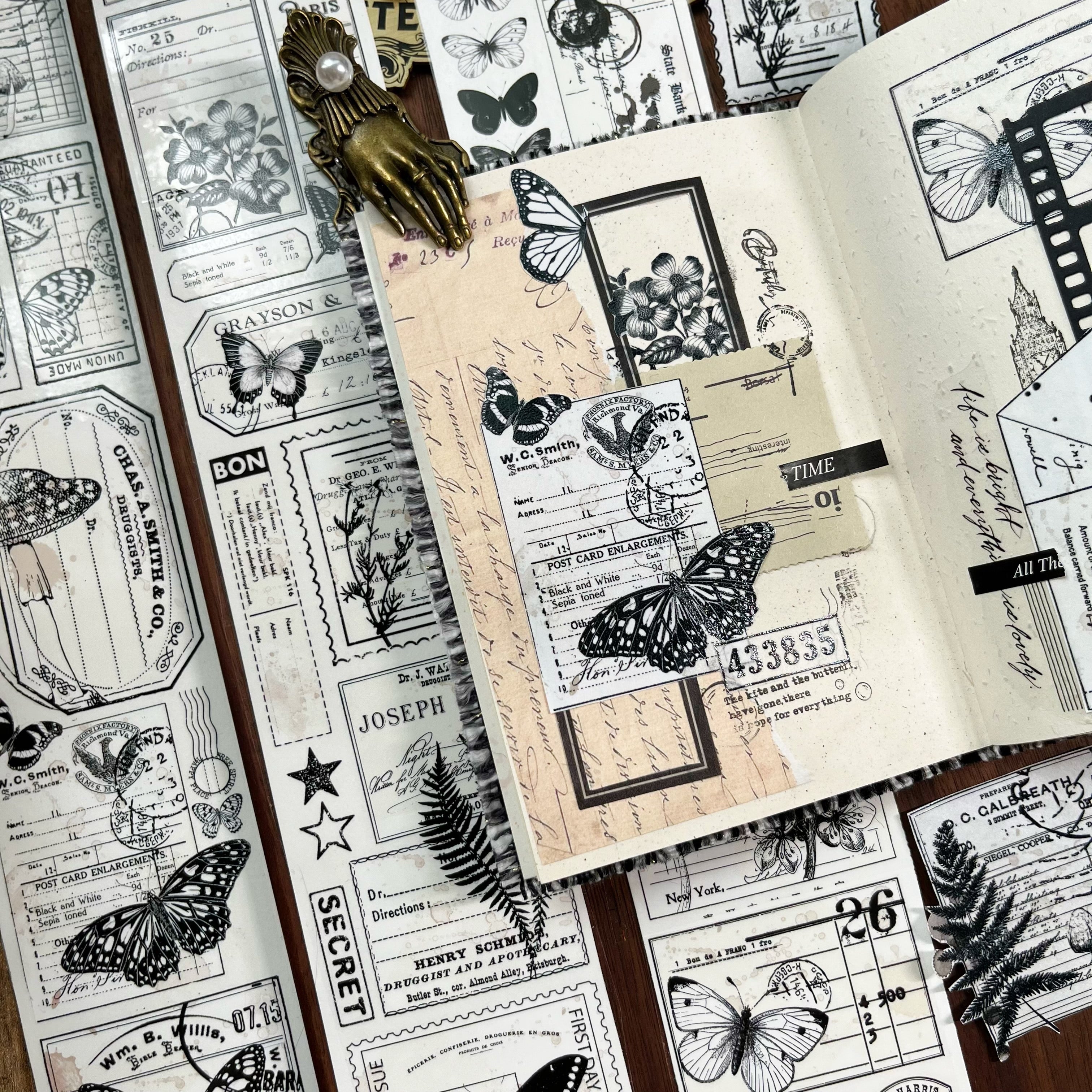 Letters and Butterflies Tape (6cm*100cm)