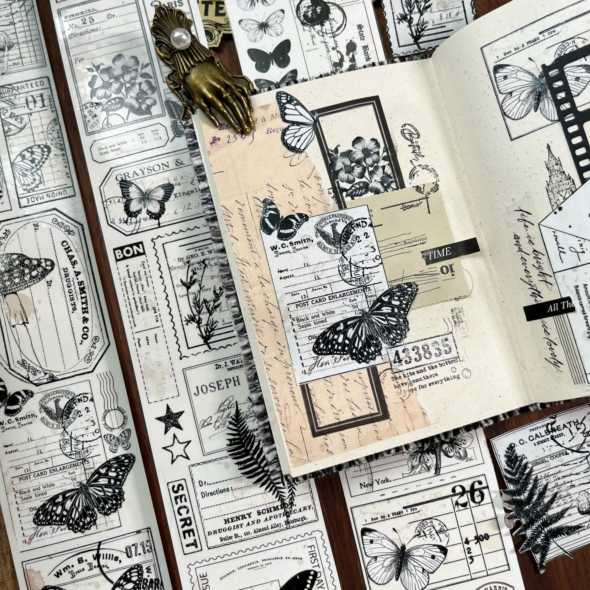 Letters and Butterflies Tape (6cm*100cm)