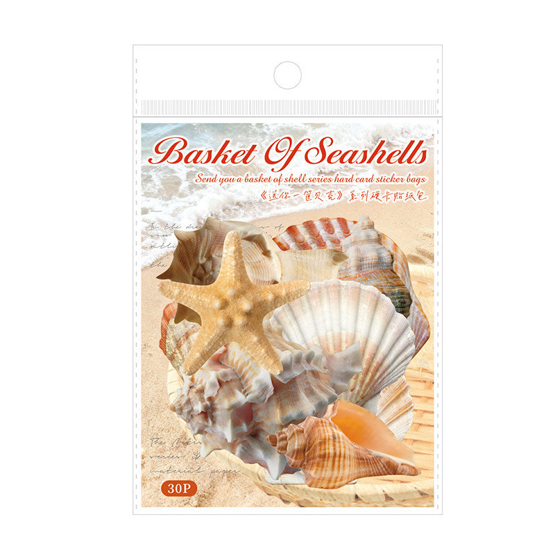 Simulated Shell Rigid Card Stickers