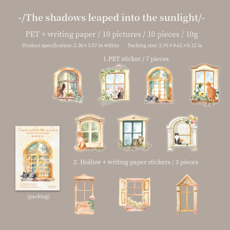 A dream outside the window PET Sticker