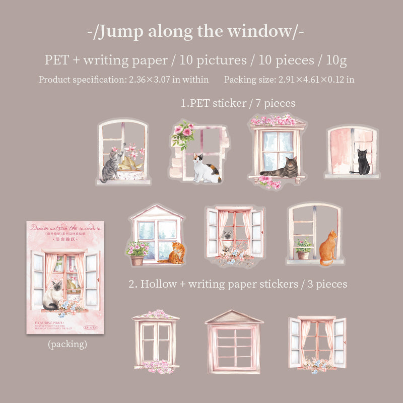 A dream outside the window PET Sticker