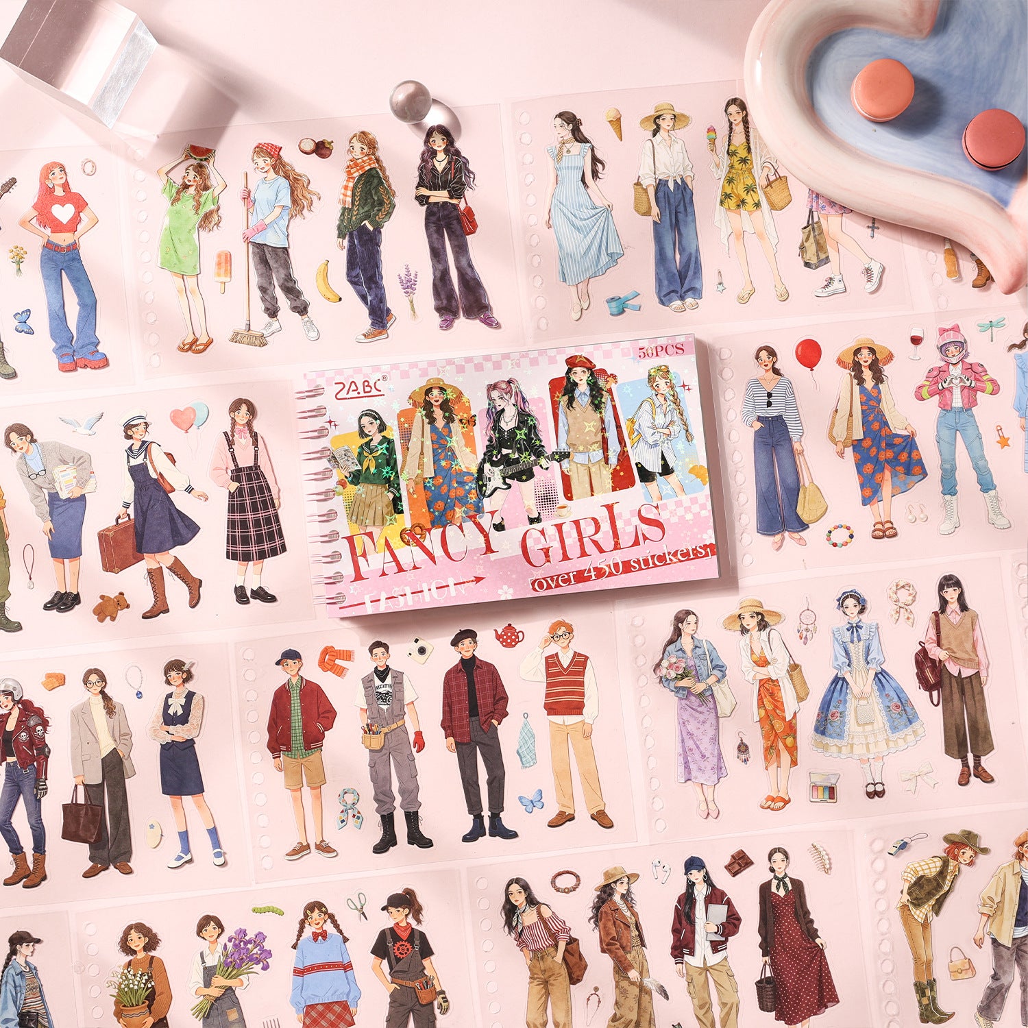 Fancy Girls and Idol Boys Sticker Book