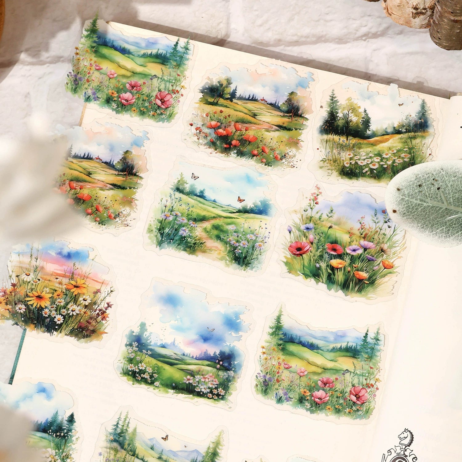 Wilderness Mountain Breeze Series Rustic Vintage PET Stickers