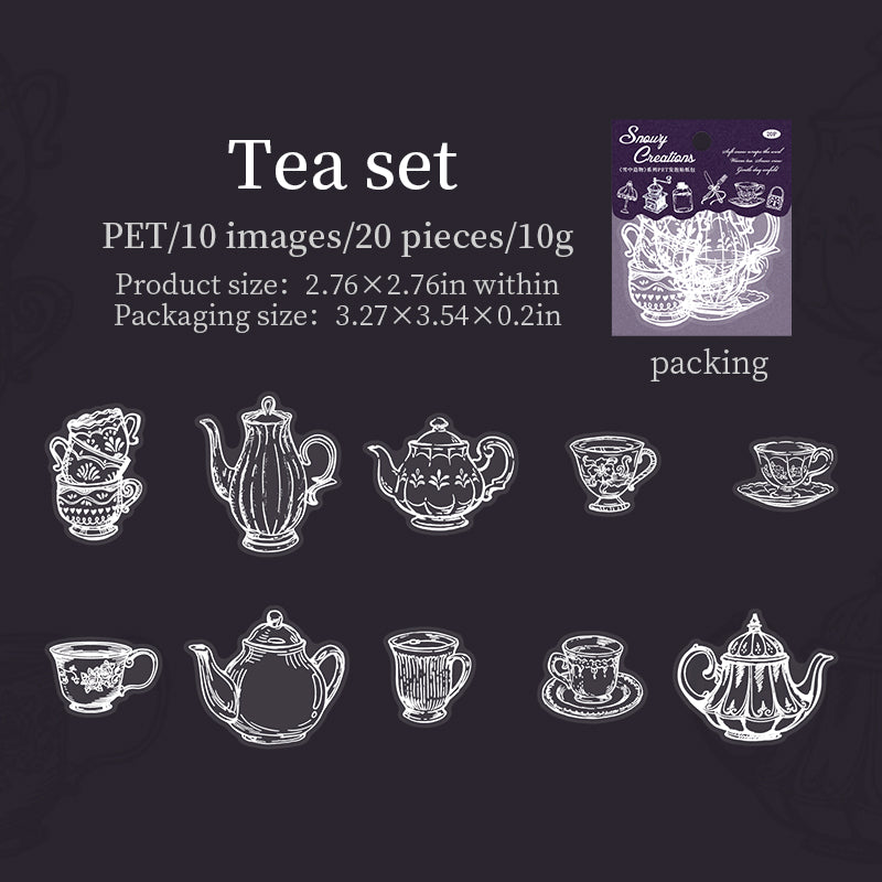 Snow-Creations series PET 3D foam stickers