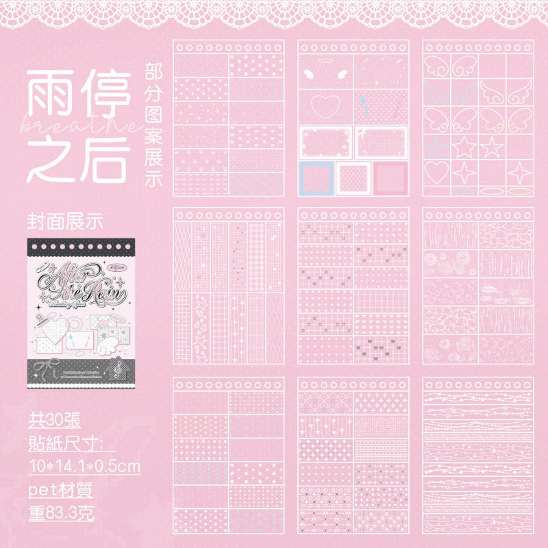 Lace Polka Dot PET Sticker Book