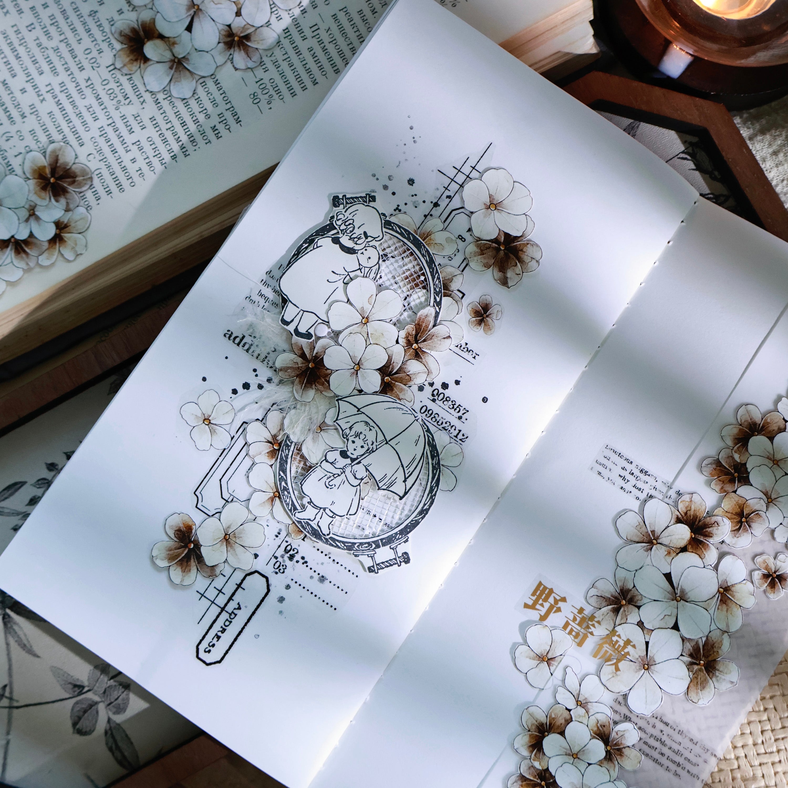 Evening Flowers Tape (5cm*100cm)