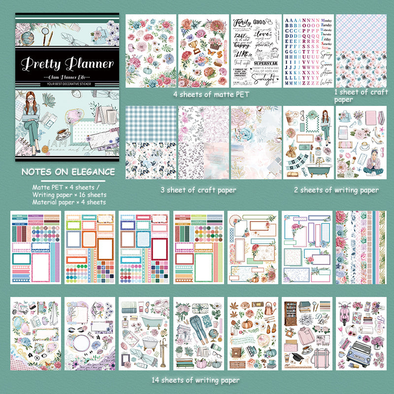 Vintage Sticker Book Vol.28 - Pretty Planner