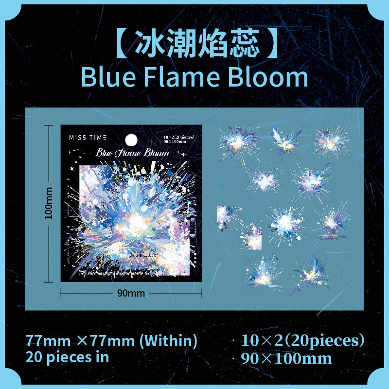 Blooming Fireworks PET Sticker