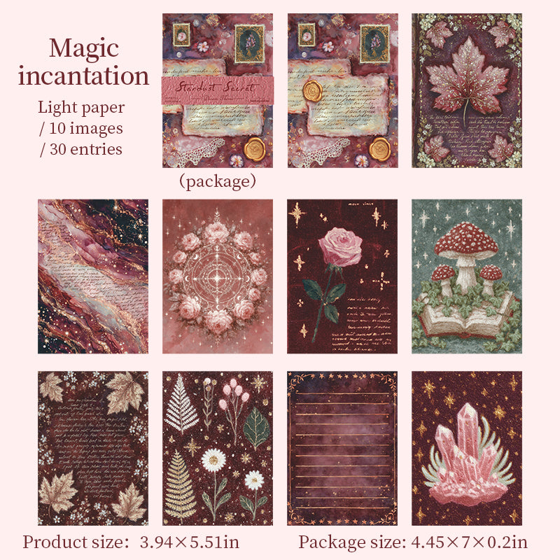 Secret Scroll of Stardust Scrapbooking Paper decorative tape for journaling and scrapbooking