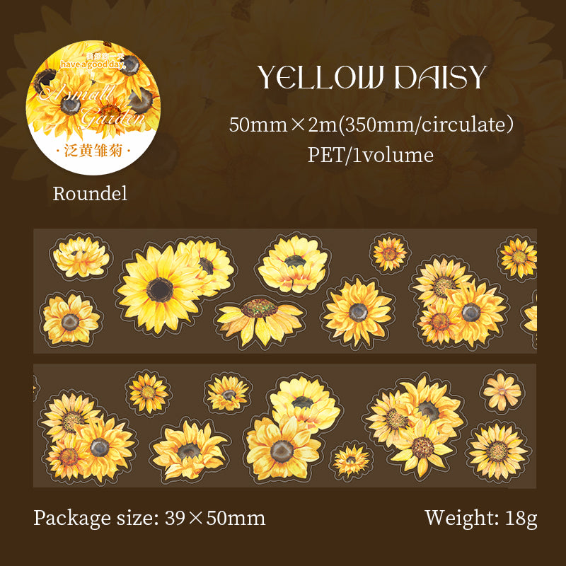 Small Garden Journal Scrapbook Pre-cut PET Tape