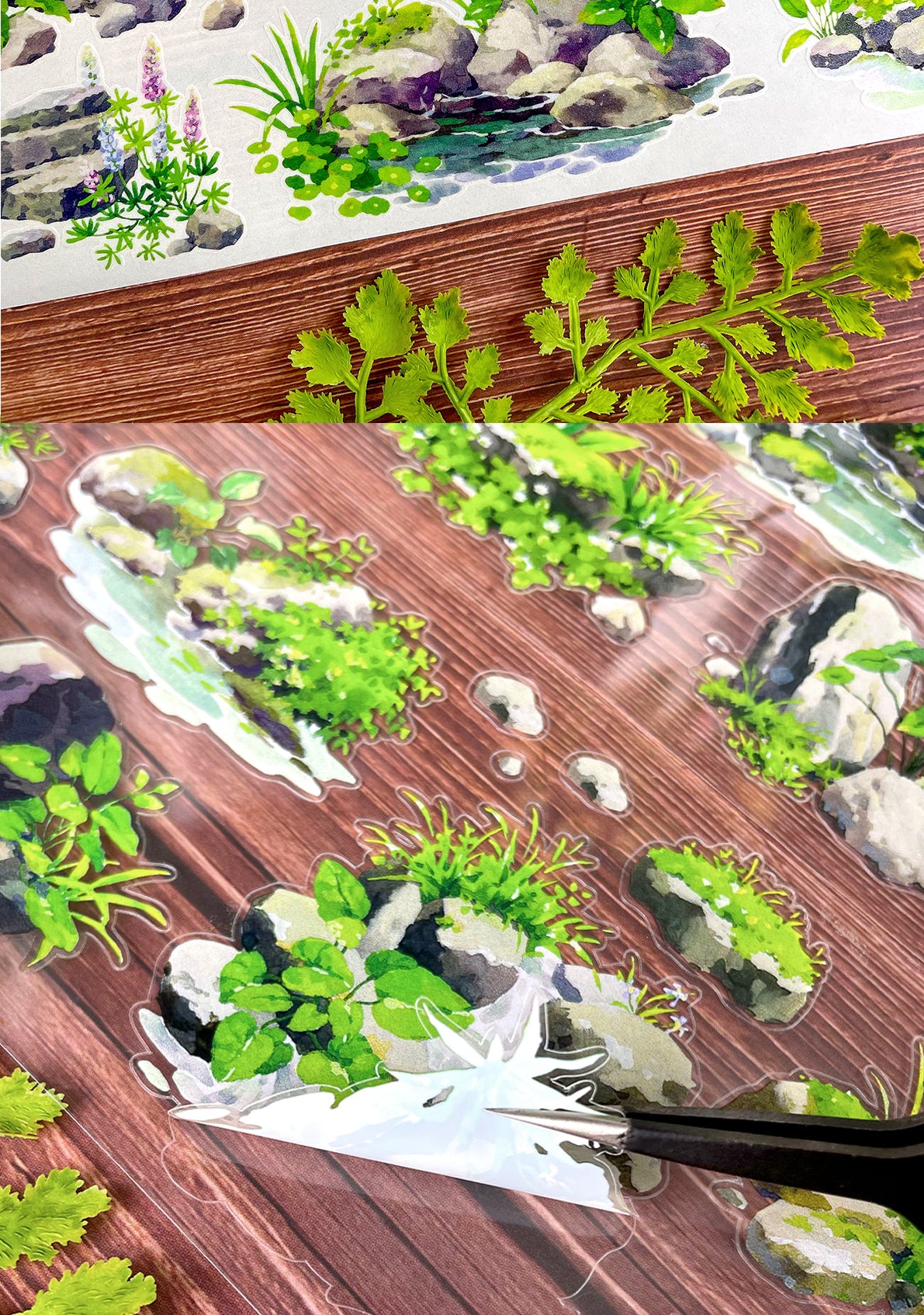 【NEW Studio】 Quiet Stone Landscaping Pre-cut Tape (7cm* 170cm)