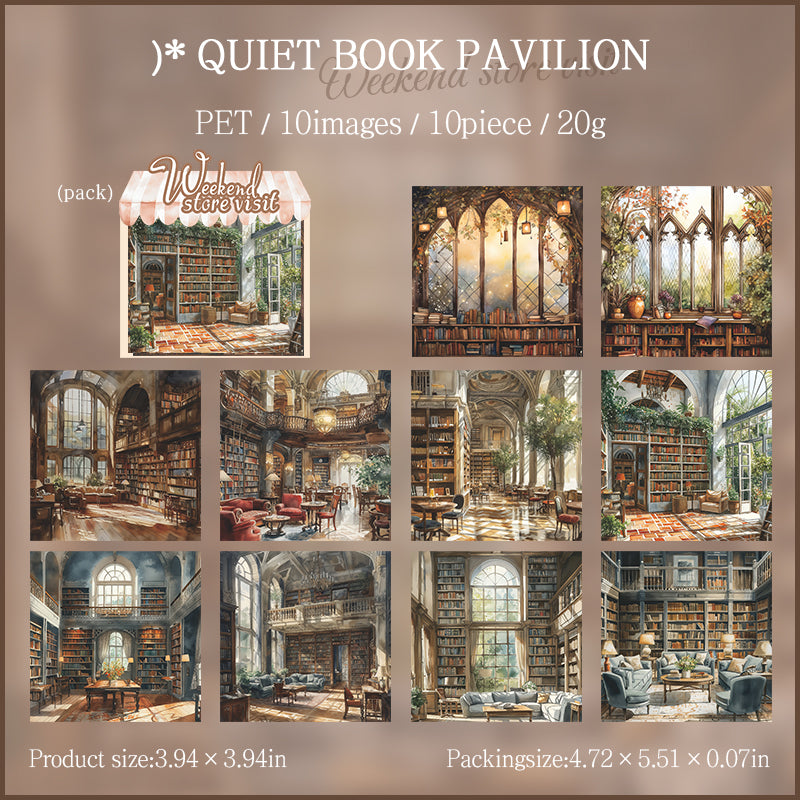 Weekend Shop Background PET Sticker