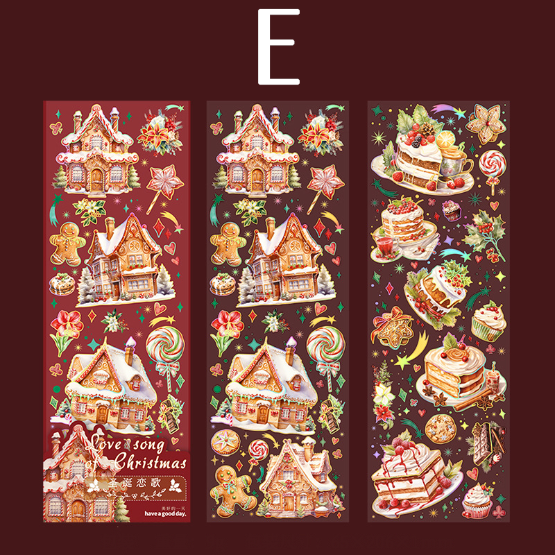 Christmas Carol Laser Stickers