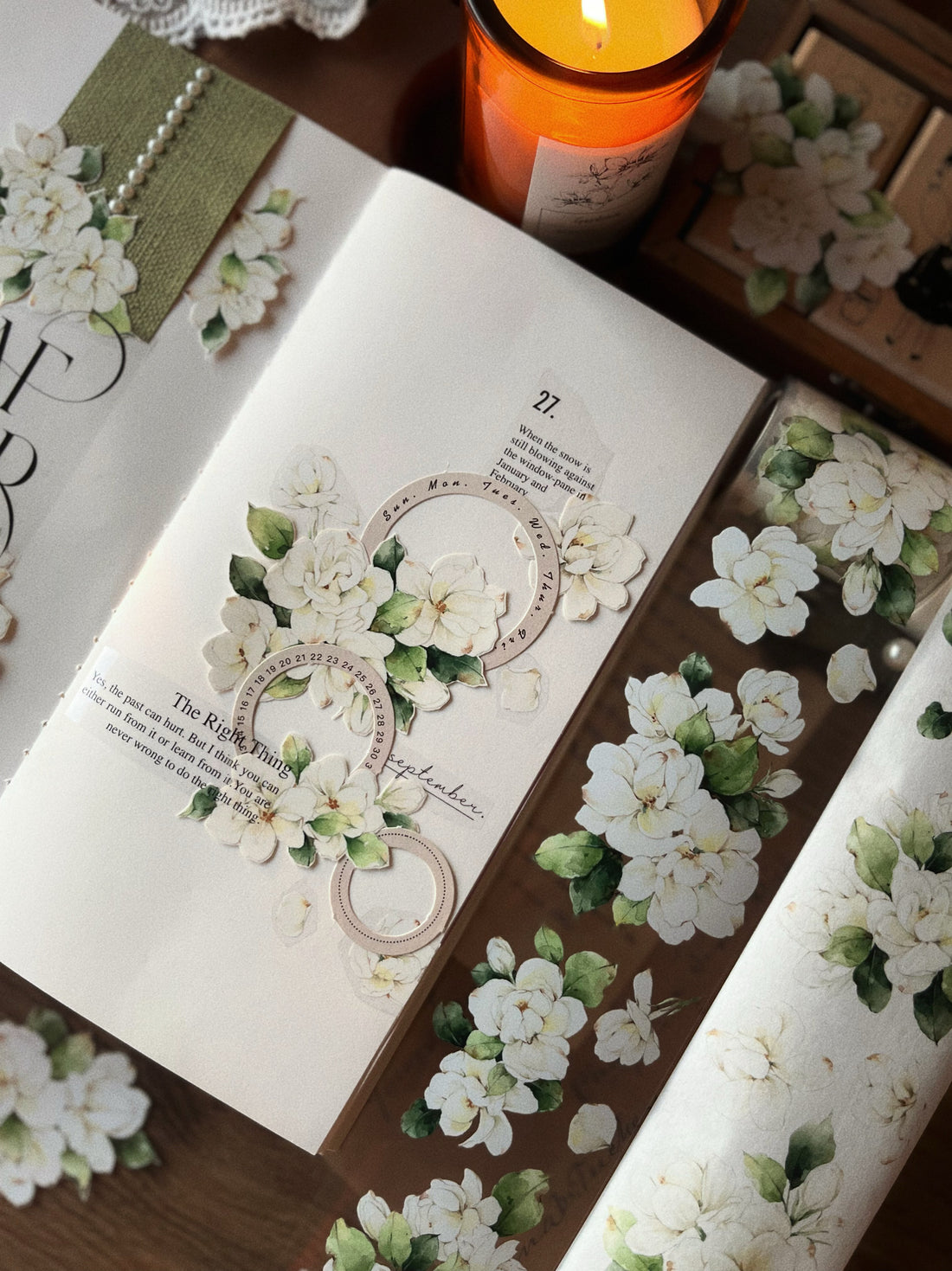 Jasmine Flowers Tape (5.5cm*120cm)